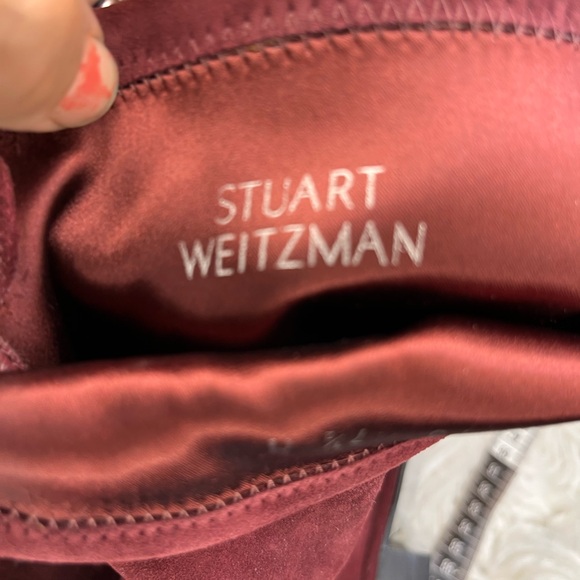 Stuart Weitzman Burgundy Over the Knee Boots - Picture 7 of 9